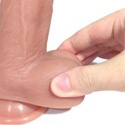 Tiberio Dildo Realista Turbo Shaking con Thrusting, Rotación 360 y Control Remoto Silicona Líquida