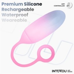 Huevo con APP Silicona Doble Capa Azul/Rosa
