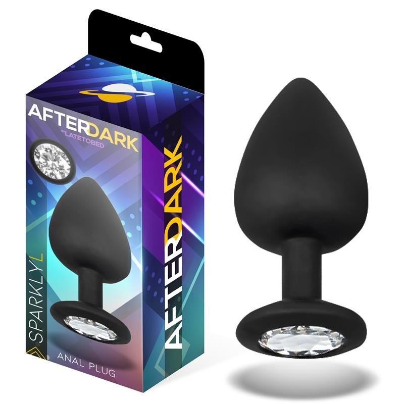 Sparkly Plug Anal con Joya Silicona Talla L 9.5 cm x 4.5 cm Sparkly Plug Anal con Joya Silicona Talla L 9.5 cm x 4.5 cm
