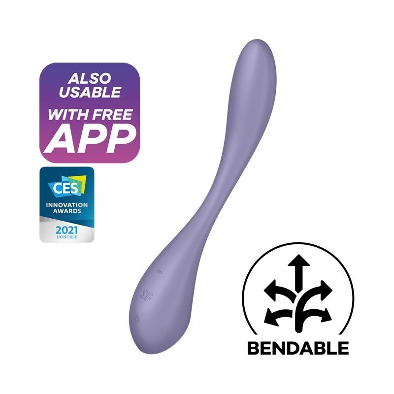 G-Spot Flex 5+ Multi Vibrador con Satisfyer Connect APP Lilac G-Spot Flex 5+ Multi Vibrador con Satisfyer Connect APP Lilac